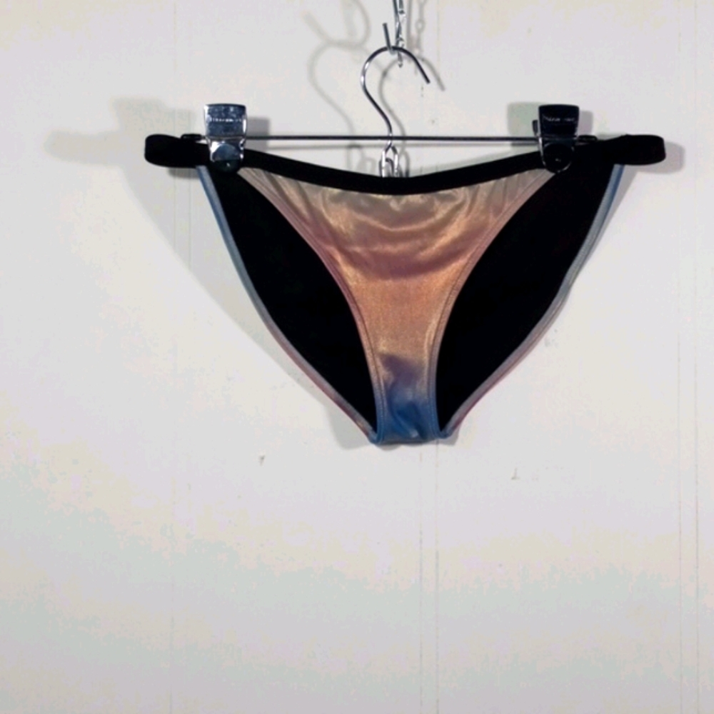 Top Shop Bikini Bottom Shiny Blue & Pink